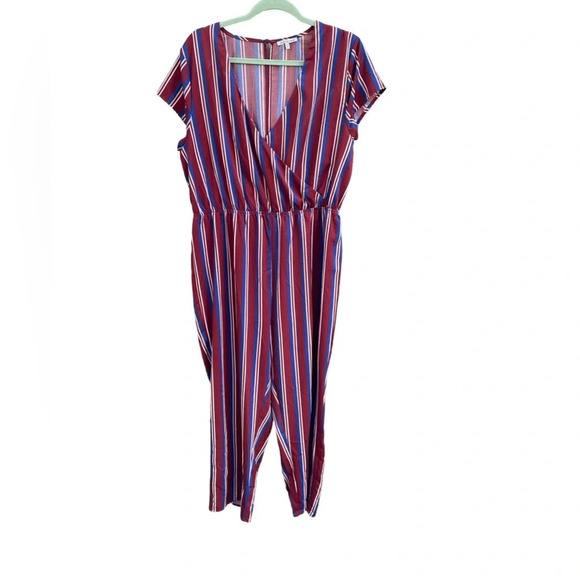 CHARLOTTE RUSSE STRIPED JUMPSUIT - Picture 1 of 7
